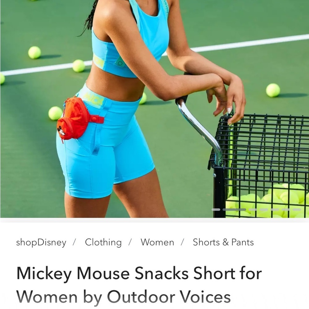 Disney Mickey Mouse snack shorts by outdoor voices women 3x